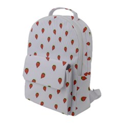 Cartoon Style Strawberry Pattern Flap Pocket Backpack (large) by dflcprintsclothing