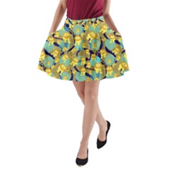 Cute Lions Pattern A-line Pocket Skirt by bloomingvinedesign