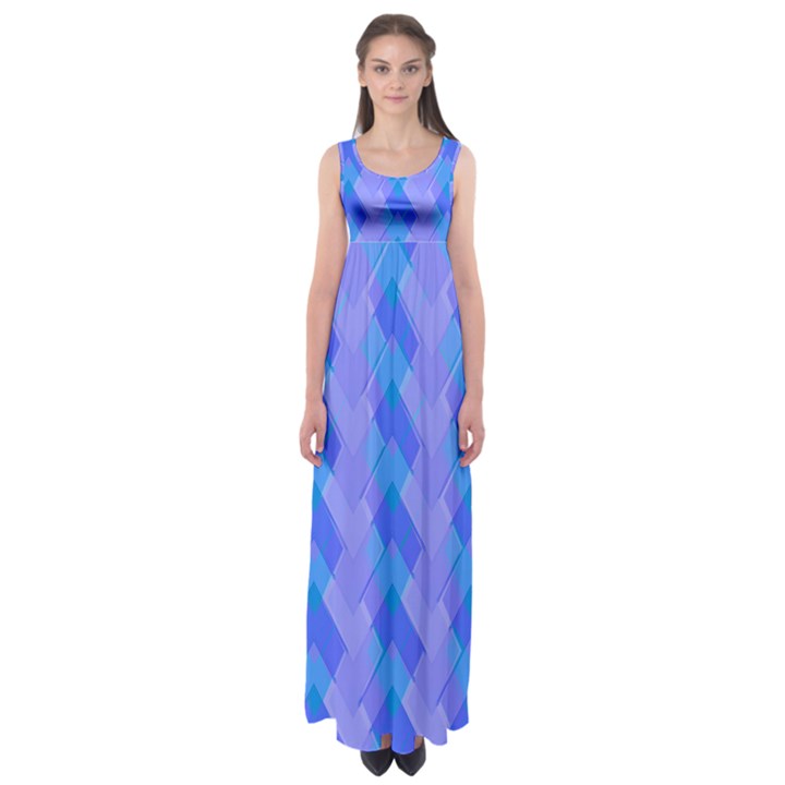 Pastelargyle Empire Waist Maxi Dress