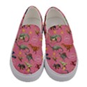 dinosaurs pattern Women s Canvas Slip Ons View1