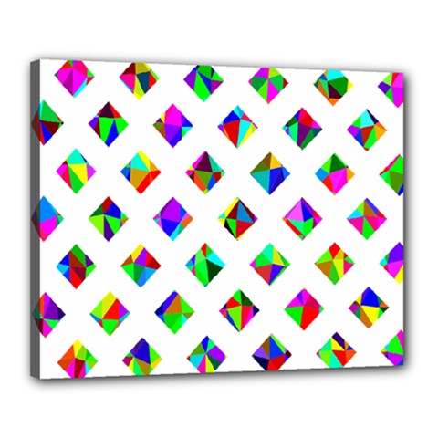 Rainbow Lattice Canvas 20  X 16  (stretched)
