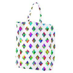 Rainbow Lattice Giant Grocery Tote