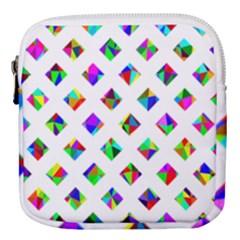 Rainbow Lattice Mini Square Pouch