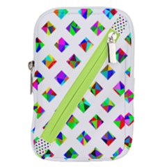 Rainbow Lattice Belt Pouch Bag (small) by Mariart