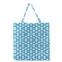 Fabric Geometric Aqua Crescents Grocery Tote Bag View1