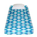 Fabric Geometric Aqua Crescents Fitted Sheet (Single Size) View1