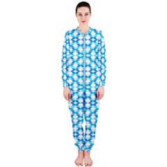 Fabric Geometric Aqua Crescents OnePiece Jumpsuit (Ladies) 