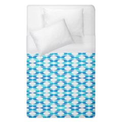 Fabric Geometric Aqua Crescents Duvet Cover (Single Size)