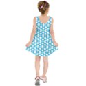 Fabric Geometric Aqua Crescents Kids  Sleeveless Dress View2