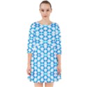 Fabric Geometric Aqua Crescents Smock Dress View1