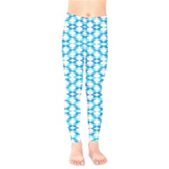 Fabric Geometric Aqua Crescents Kids  Legging