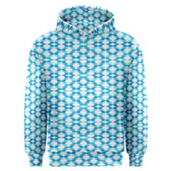 Fabric Geometric Aqua Crescents Men s Overhead Hoodie