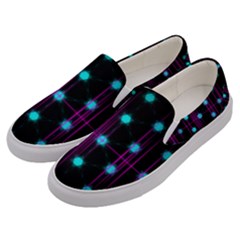 Sound Wave Frequency Men s Canvas Slip Ons by HermanTelo