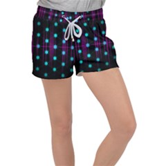 Sound Wave Frequency Women s Velour Lounge Shorts