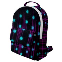 Sound Wave Frequency Flap Pocket Backpack (small) by HermanTelo