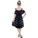 Sound Wave Frequency Kids  Cut Out Shoulders Chiffon Dress View2