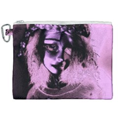 Sad Doll Pink Glow Canvas Cosmetic Bag (xxl) by snowwhitegirl