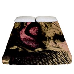 Ghostly Doll Fitted Sheet (king Size) by snowwhitegirl