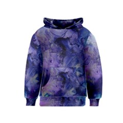 Blue Purple Ink                        Kid s Pullover Hoodie by LalyLauraFLM