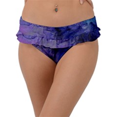 Blue Purple Ink                      Frill Bikini Bottom by LalyLauraFLM