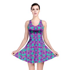 Happy Days Of Free  Polka Dots Decorative Reversible Skater Dress by pepitasart