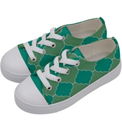 Tiles Arabesque Ottoman Bath Kids  Low Top Canvas Sneakers