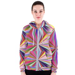 Seamless Repeating Tiling Tileable Abstract Women s Zipper Hoodie by Wegoenart