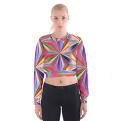 Seamless Repeating Tiling Tileable Abstract Cropped Sweatshirt by Wegoenart