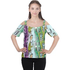 Seamless Repeating Tiling Tileable Cutout Shoulder Tee