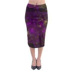 Apophysis Attractor Colours Digital Midi Pencil Skirt by Wegoenart