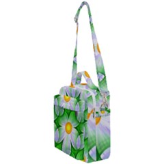 Seamless Repeating Tiling Tileable Flowers Crossbody Day Bag by Wegoenart