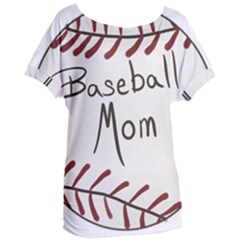 Baseball Mom Ball Women s Oversized Tee by Arcade