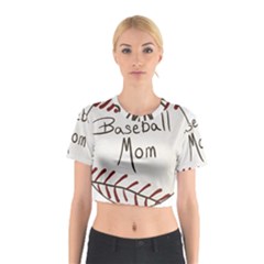 Baseball Mom Ball Cotton Crop Top