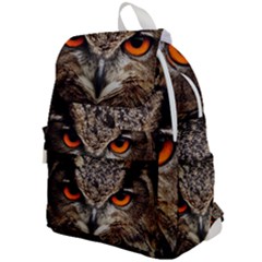 Owl Bird Eyes Eagle Owl Birds Top Flap Backpack by Wegoenart