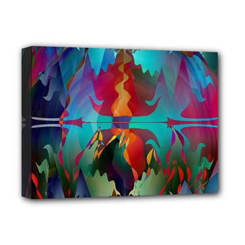 Background Sci Fi Fantasy Colorful Deluxe Canvas 16  X 12  (stretched) 