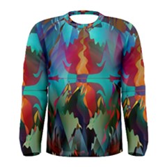 Background Sci Fi Fantasy Colorful Men s Long Sleeve Tee