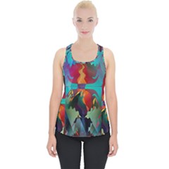 Background Sci Fi Fantasy Colorful Piece Up Tank Top