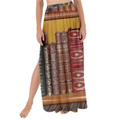 Books Library Bookshelf Bookshop Maxi Chiffon Tie-up Sarong by Wegoenart