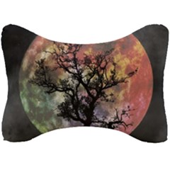 Full Moon Silhouette Tree Night Seat Head Rest Cushion