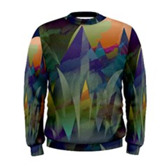 Mountains Abstract Mountain Range Men s Sweatshirt