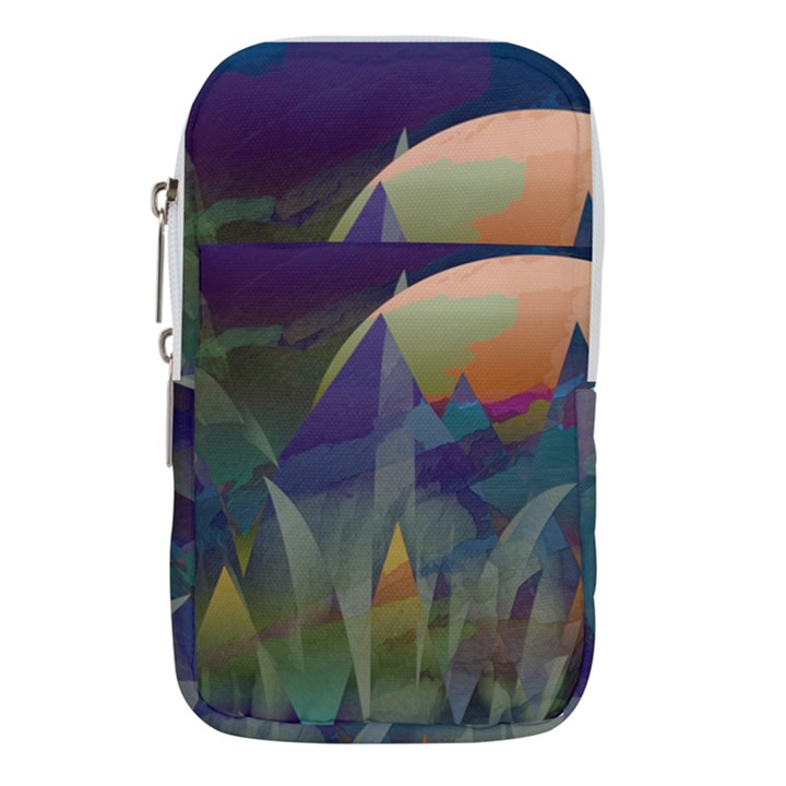 Mountains Abstract Mountain Range Waist Pouch (Large)