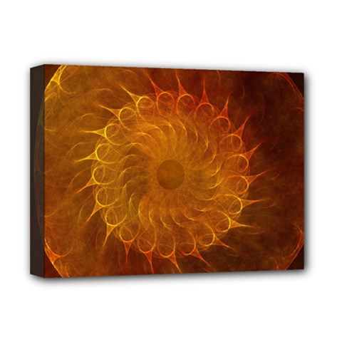 Orange Warm Hues Fractal Chaos Deluxe Canvas 16  X 12  (stretched) 