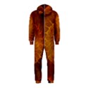 Orange Warm Hues Fractal Chaos Hooded Jumpsuit (Kids) View2