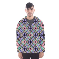 Pattern Wallpaper Background Abstract Geometry Men s Hooded Windbreaker by Wegoenart