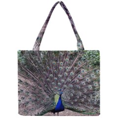 Peacock Bird Feather Plumage Green Mini Tote Bag by Wegoenart