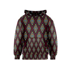 Colorful Diamonds Variation 1 Kids  Pullover Hoodie by bloomingvinedesign