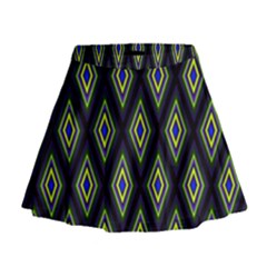Colorful Diamonds Variation 2 Mini Flare Skirt by bloomingvinedesign