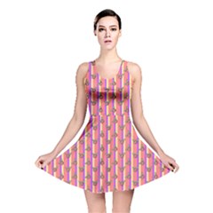 Pink Stripe & Roses Reversible Skater Dress by charliecreates