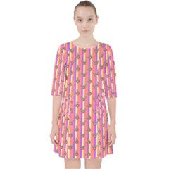 Pink Stripe & Roses Pocket Dress by charliecreates