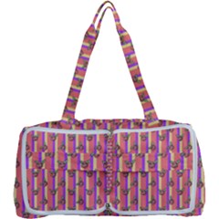 Pink Stripe & Roses Multi Function Bag by charliecreates